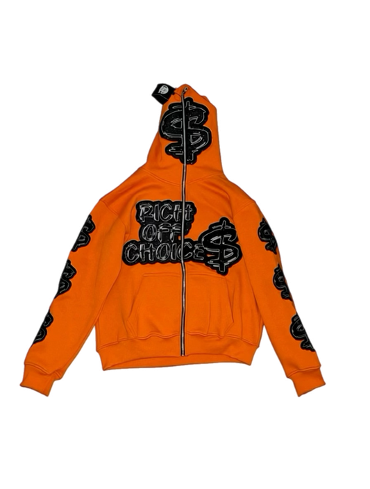 ORANGE FULL ZIP